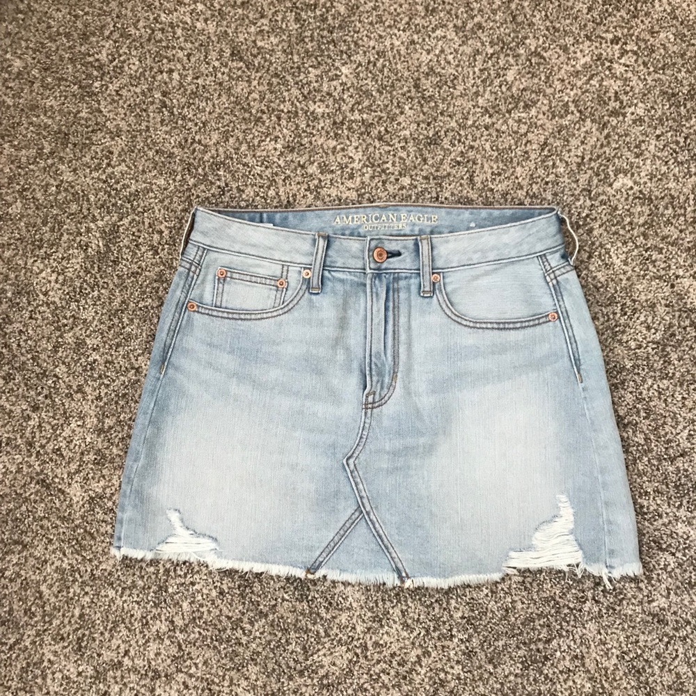 Light wash jean Skirt